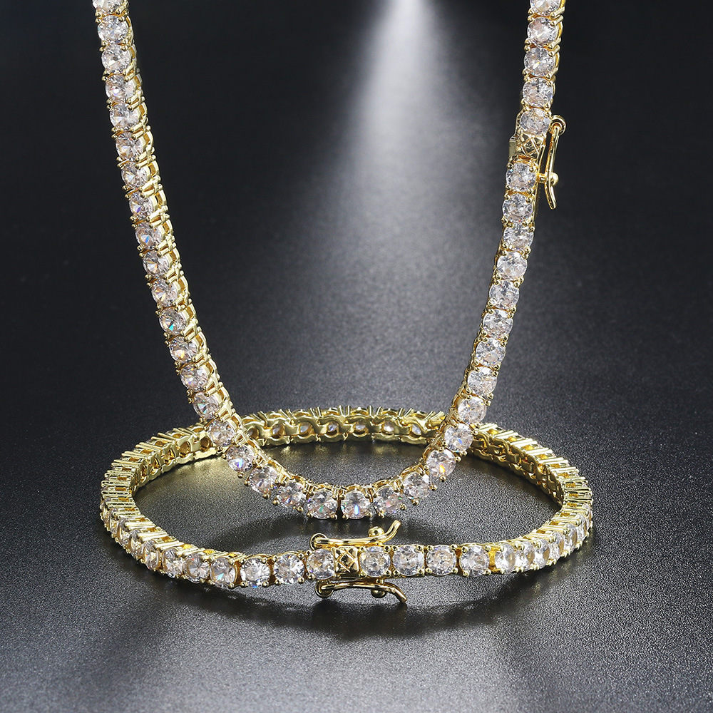 歐美爆款！桑莫石鑲鑽Tennis Bracelet高級手鏈【男女同款】送精美禮盒