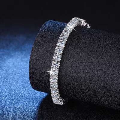 歐美爆款！桑莫石鑲鑽Tennis Bracelet高級手鏈【男女同款】送精美禮盒