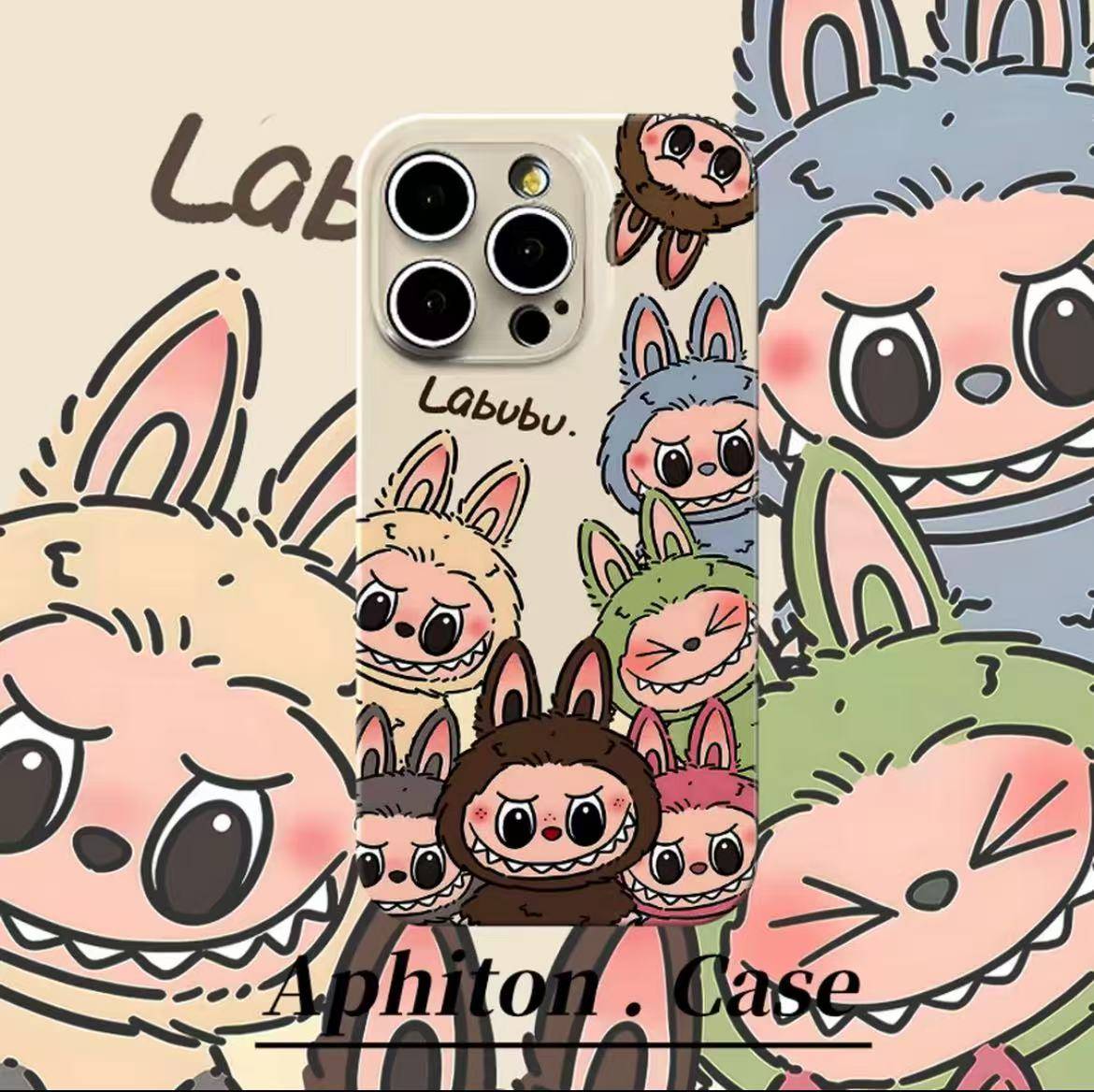 【新着商品】 iPhone用3D漫画アニメケース、レンズフルカバー、落下保護【1つ買うと1つ無料】